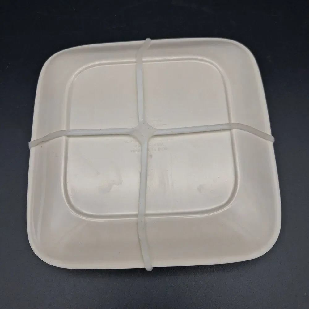 Rachel Zoe Set of 4 Chocolate Martini & Black Bow Melamine Appetizer Plates NEW